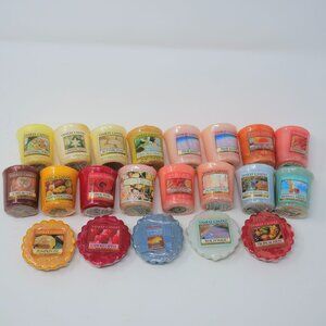 Lot of 21 YANKEE CANDLE Votives Tarts Discontinued True Rose Bahama Breeze NEW